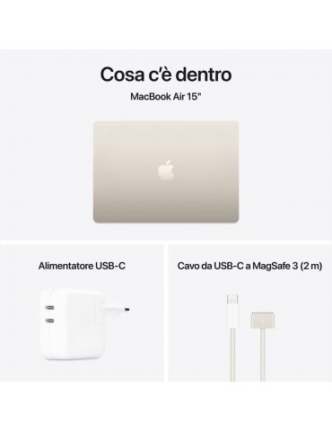 Apple MacBook Air 2025 15" 256GB M4 10C/10G 16GB Galassia MW1J3T/A