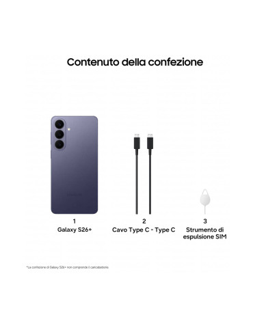 Samsung Galaxy S26+ 256GB Viola 5G Dual Sim 12GB Europa