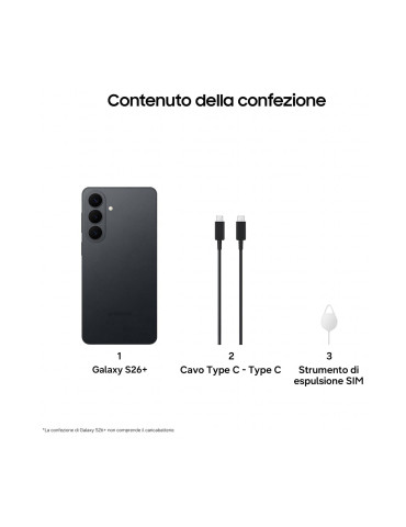 Samsung Galaxy S26+ 512GB Nero 5G Dual Sim 12GB Europa