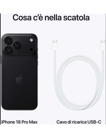 Apple iPhone 18 Pro Max 256GB Nero Europa