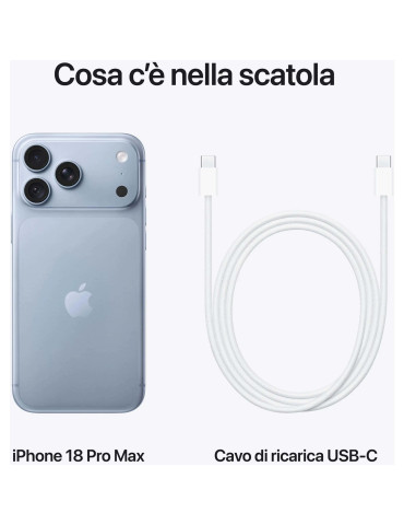 Apple iPhone 18 Pro Max 1TB Ghiacciaio Europa