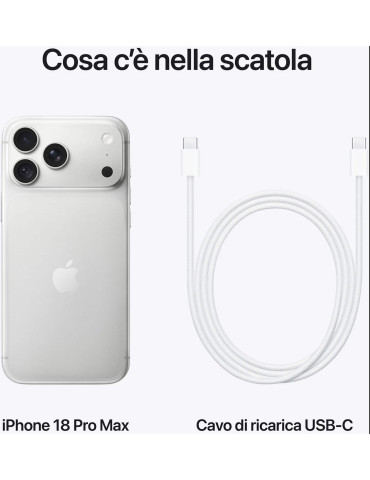 Apple iPhone 18 Pro Max 1TB Argento Europa